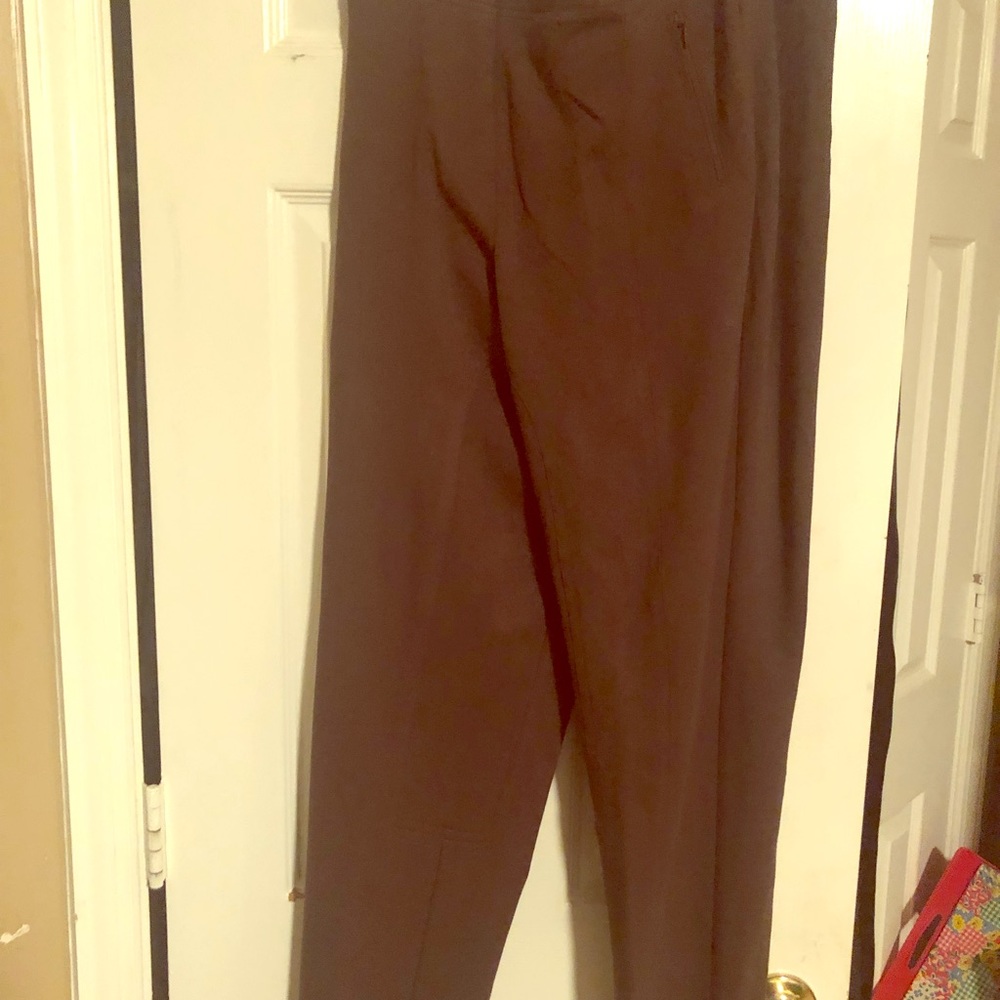 Olive Chico’s ponte knit pants size 2